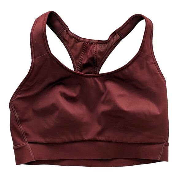 Athleta Racerback Mesh Red Sports Bra 34D/DD - Picture 1 of 3
